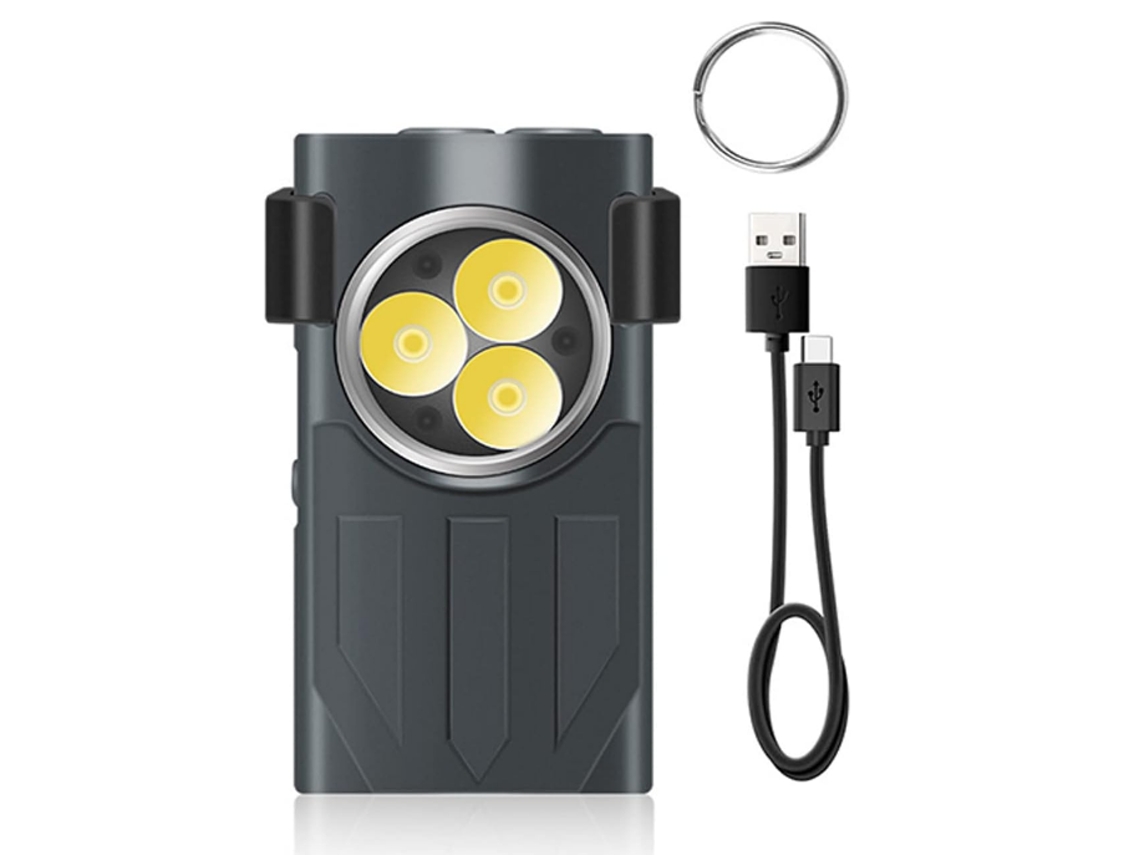 Chaveiro Edc Recarregável Lanterna Super Brilhante 1100 Lumens Led Pequena Lanterna Ipx5 À Prova D' Água Poderosa Portá TURMIN