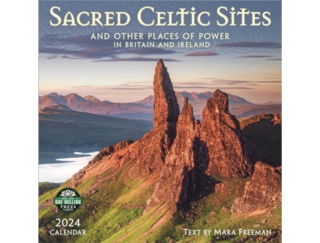 Livro Sacred Celtic Sites 2024 Calendar de Mara Freeman e Amber Lotus Publishing (Inglês)