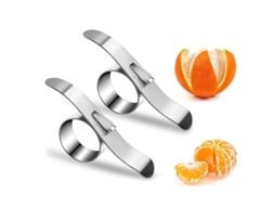 2 Descascadores De Laranja Em Aço Inoxidável