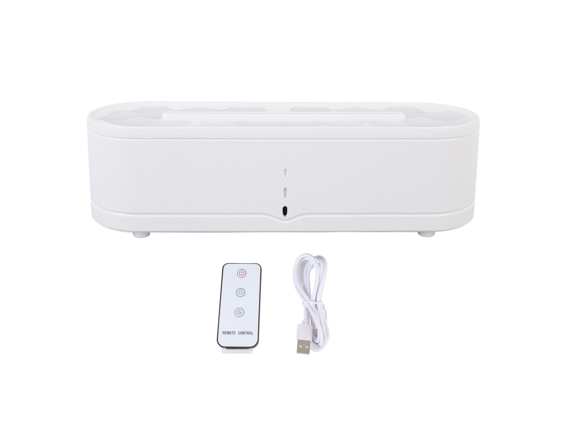 Umidificador Gotas de Água Giratórias S/MARCA com difusor de óleos essenciais luzes LED controle remoto 300ml