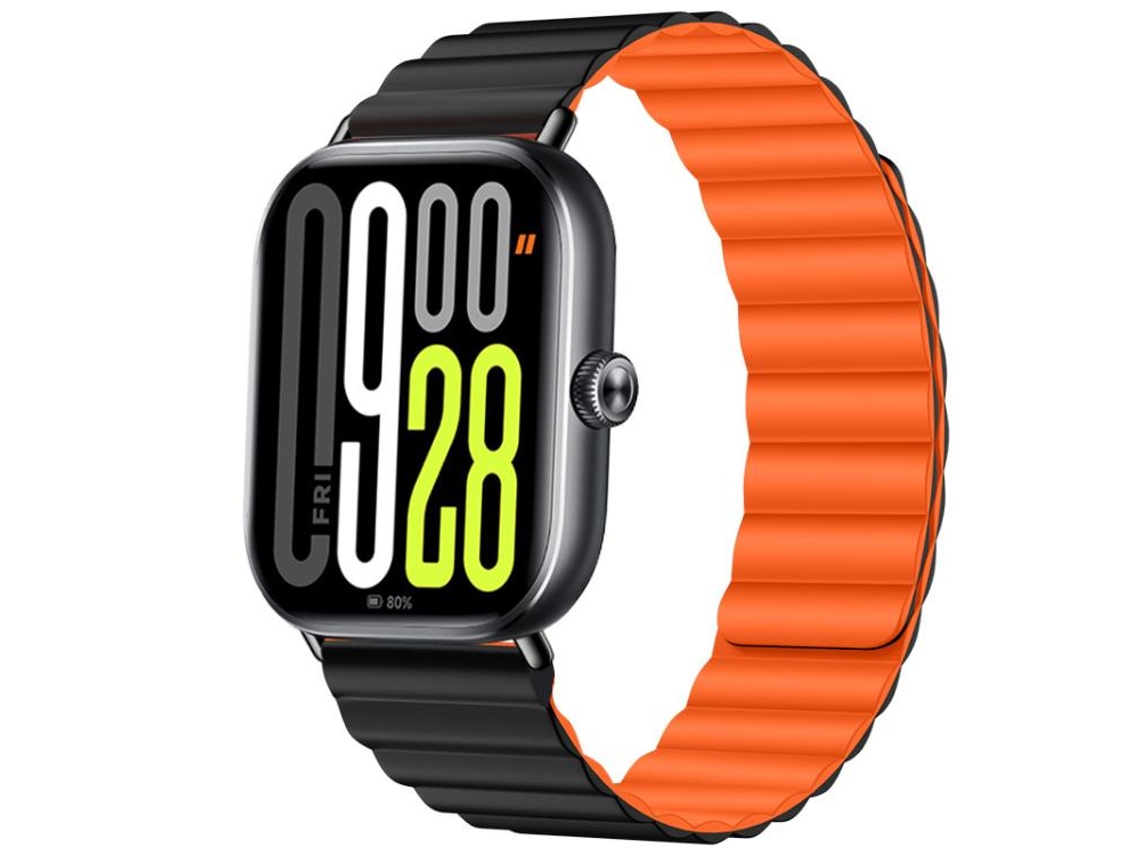 Bracelete para Xiaomi Band 9 Pro / 8 Pro Nylon Trançado Fecho Magnético Arco íris XIAOMOYU