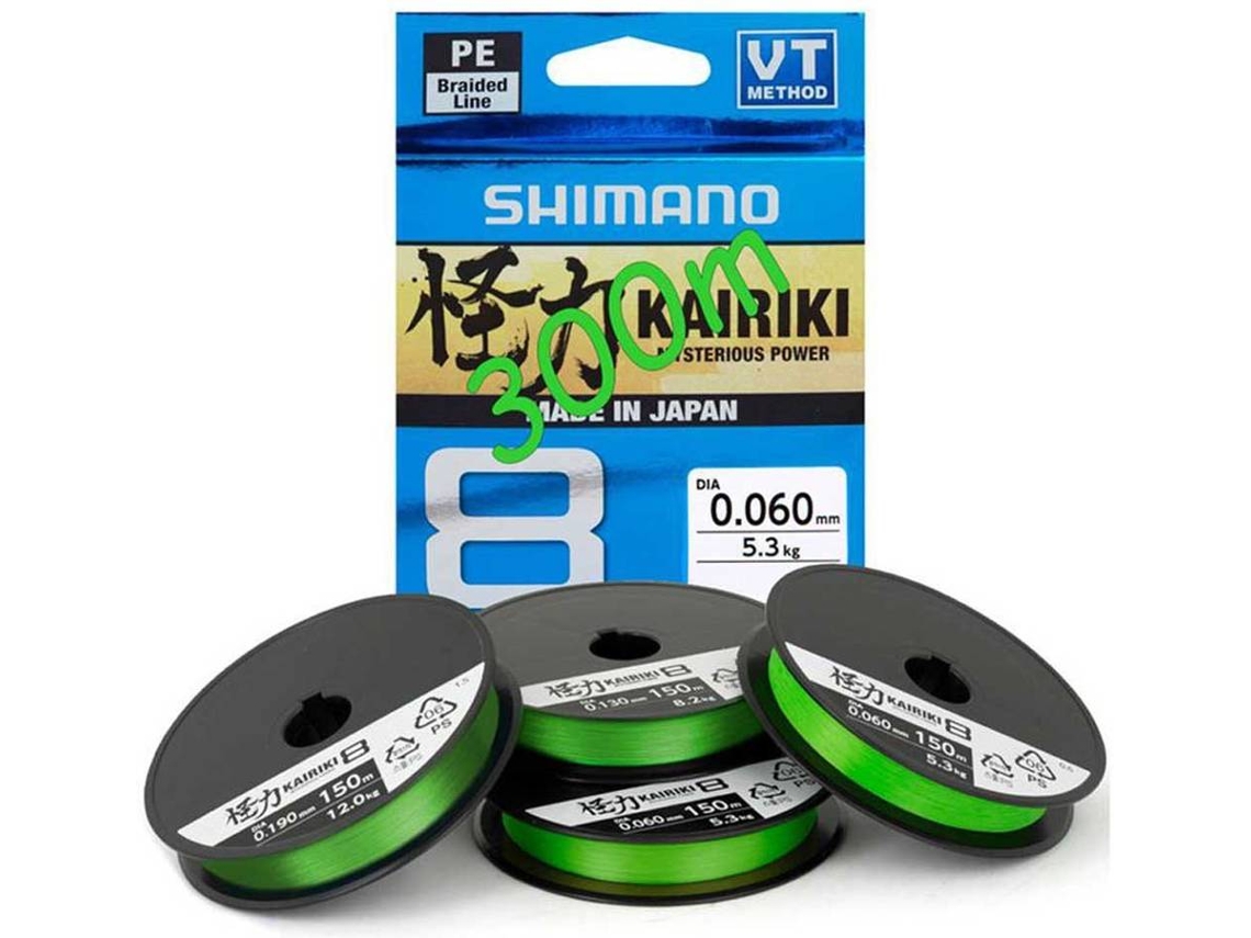 Linha de Pesca trançadas SHIMANO Kariki 8 (0.230 mm - 0,20 mm)