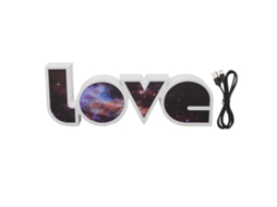 Rebe-letrero De Luz "love" Led Com Usb E Bateria Luz Branca Decoração Para Aniversários Festivais Céu Estrelado