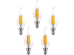 Lâmpadas de filamento Nova Line, E14, reguláveis, 6W, 600lm