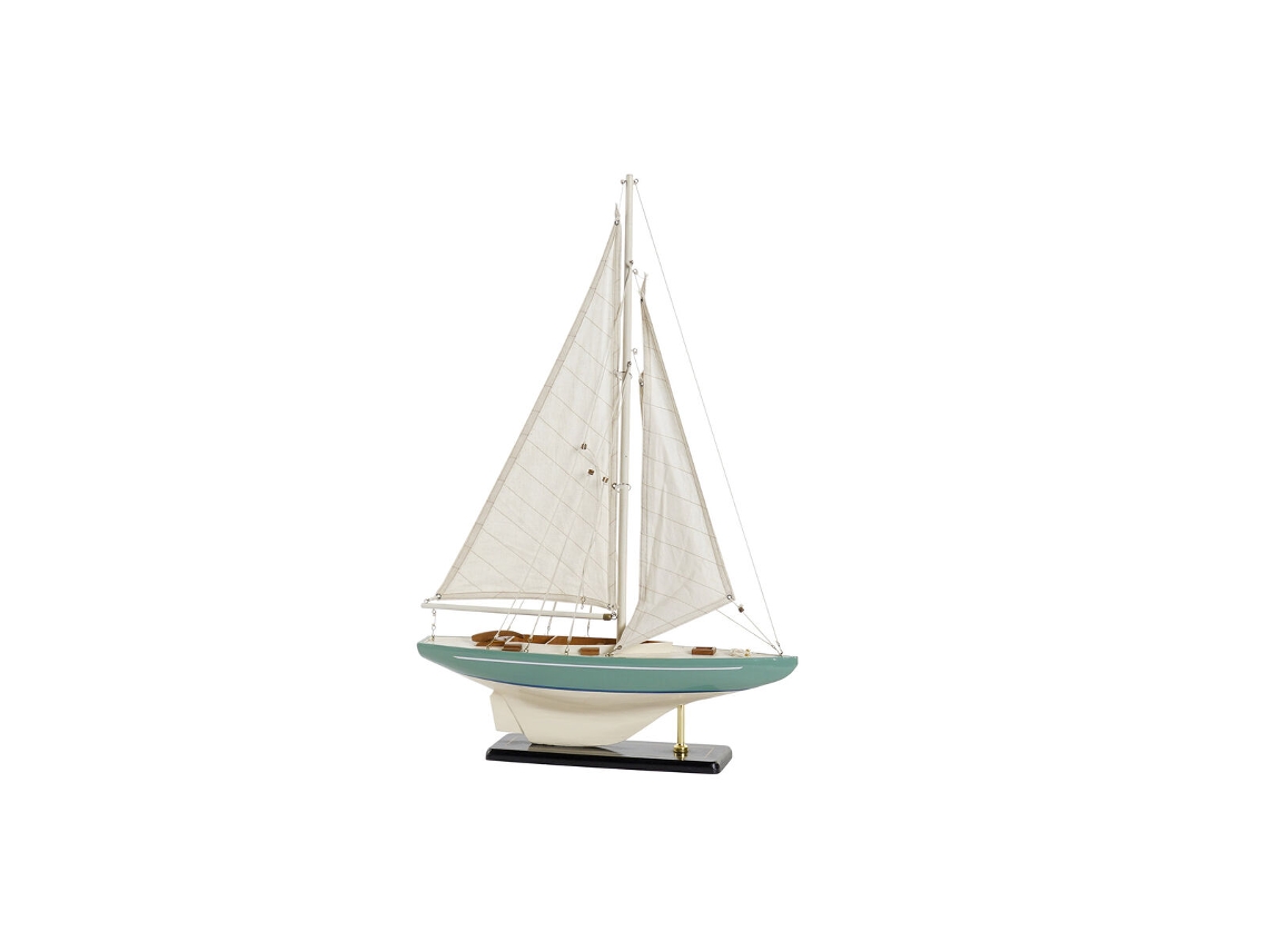 Barco Dkd Home Decor 42 X 9 X 62 Cm Branco Verde