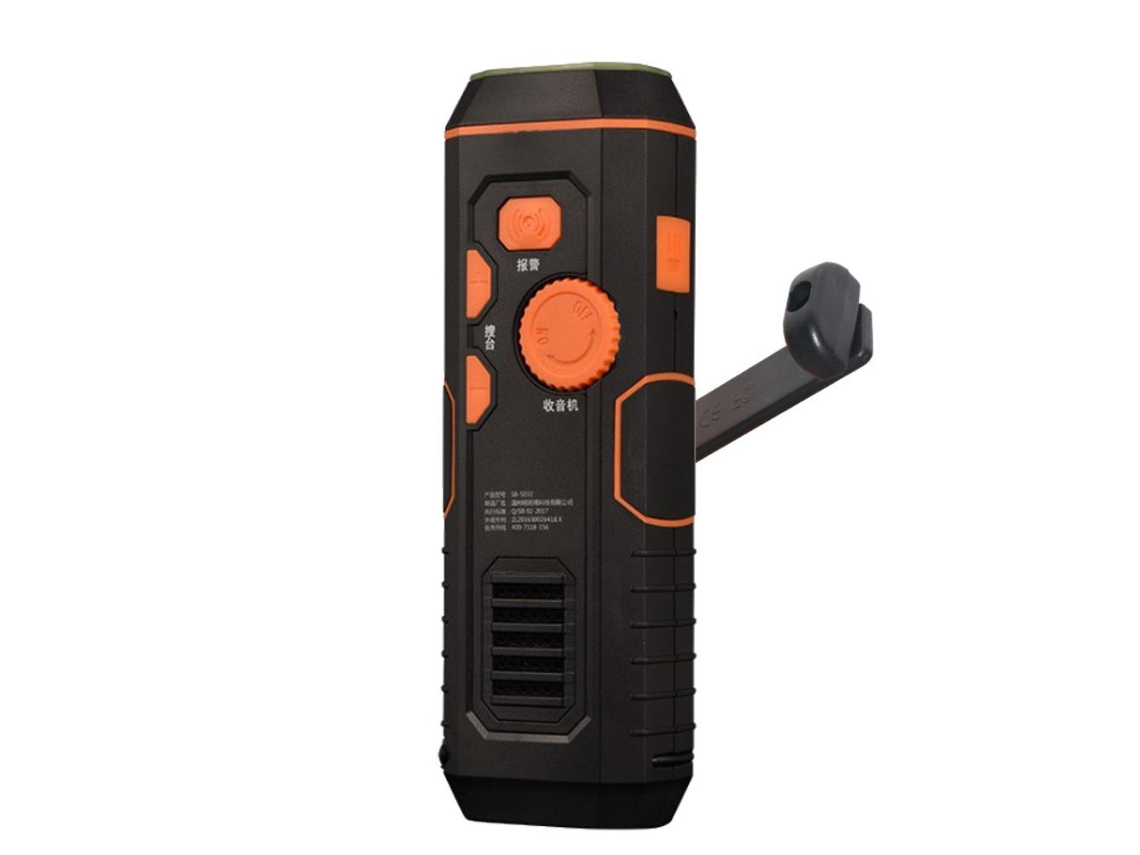 Rádio de Emergência AQUAFORGE com Carregador Solar, Cobertor de Emergência e Bateria Externa
