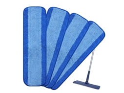 4 pçs para bona piso de madeira spray mop cabeça pano almofadas substituição microfibra molhado seco esfregar limpeza almofada acessórios