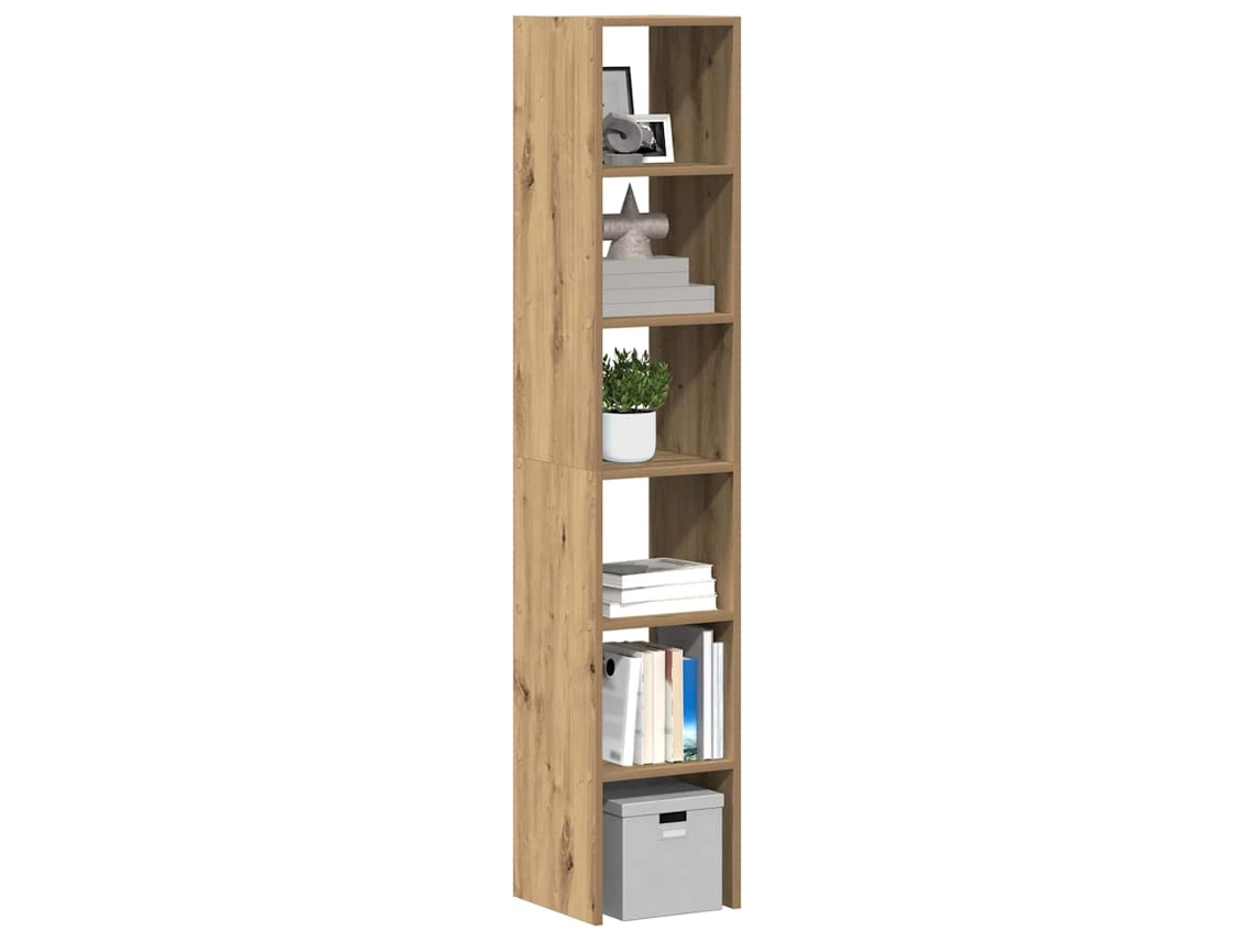 2 Pcs Estante Para Livros | Gabinete De Livros | Estantes Empilháveis 30x30x80 Cm Derivados De Madeira