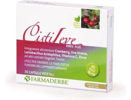 Suplemento Alimentar FARMADERBE Cistileve Forte Plus (30 cápsulas)