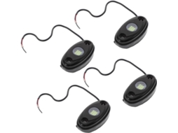 Kit De 4 Peças De Luzes Led Verdes Para Iluminação Ambiente Da Parte Inferior Do Carro.