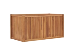 Vaso VIDAXL Marrom Madeira (100x50x50 cm)