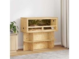 Vidaxl Base De Terrário Com Prateleira Castanho 100 X 40 X 50 Cm Osb