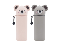 Estojo para Lápis, com Zíper, Macio, Silicone, Kawaii, Escolar, Escritório AQUAFORGE