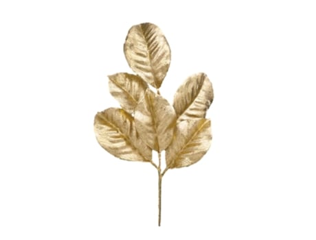 Rama Flor Albi Magnólia 48 Cm Dourada