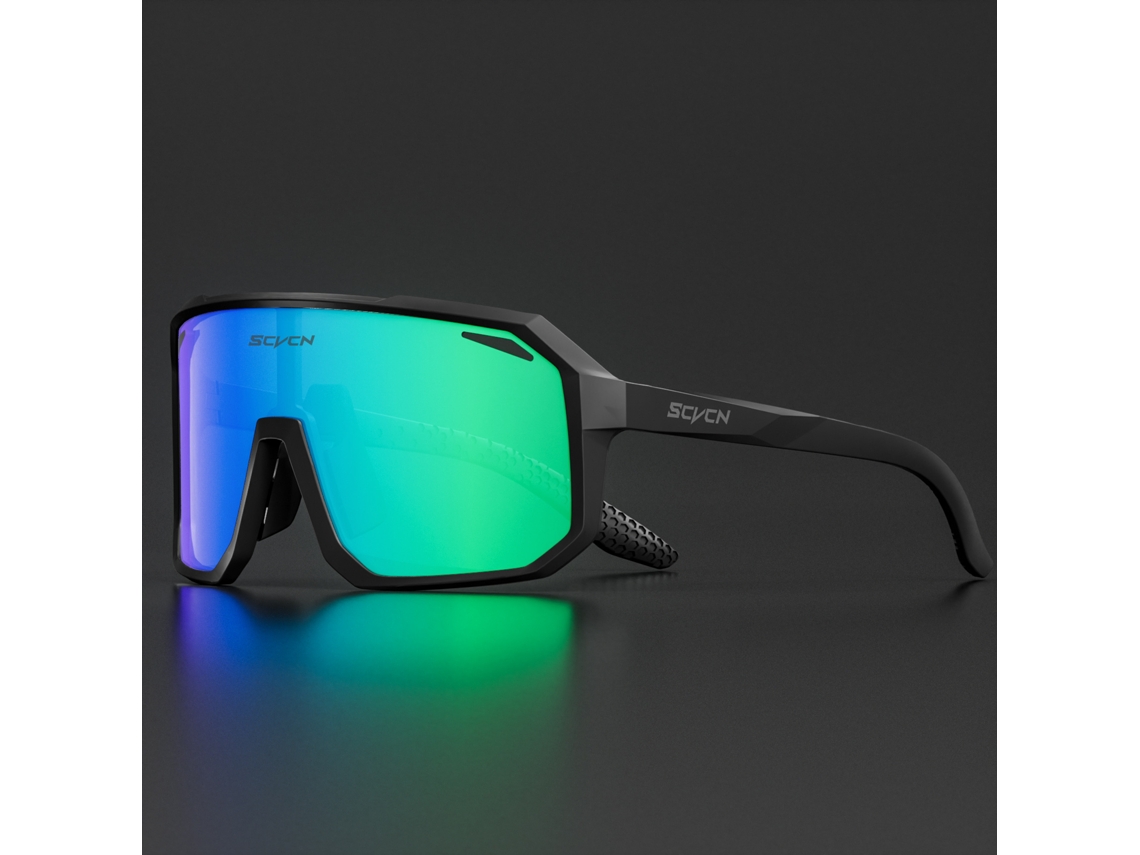 Óculos de Ciclismo UNISSEX UV400 com Lentes Pretas de Poliacrilato MDUG (estilo 4)