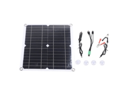 Cargador Solar Portátil 12w 12v de Silício Monocristalino Resistente À Água para Telefone, Ventilador, Câmera, Acampamento, Trekking