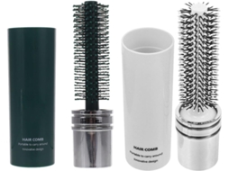 Conjunto De Escovas Cabelo Viagem Patkaw Com 2 Peças Em Abs, Ideal Para Secar E Massagear O Couro Cabeludo Compacto
