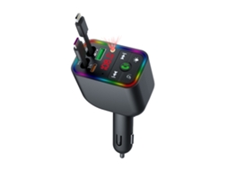Transmissor Mp3 Veicular com Bluetooth, Projetor Estrelado, Carregador Usb/pd Rápido
