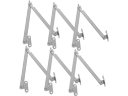 Conjunto De 6 Dobradiças Suporte Tampa Reforçadas, Dobráveis, Para