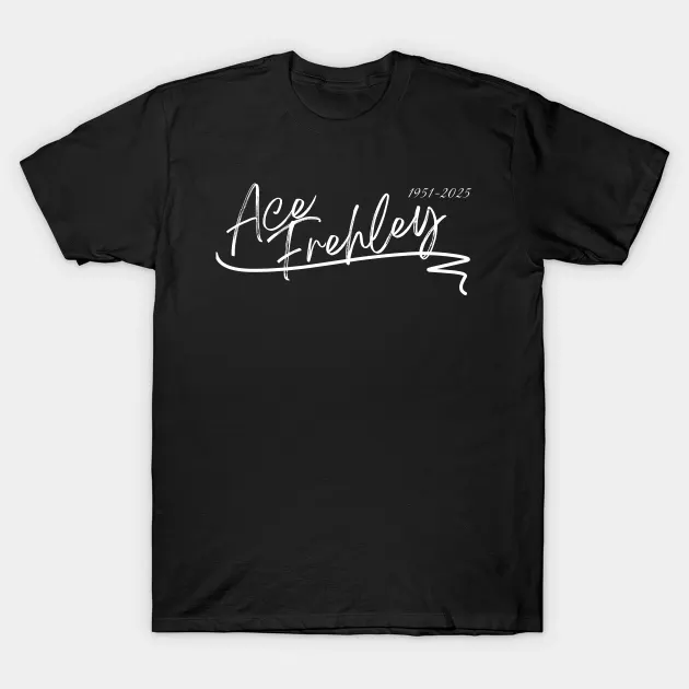 T-shirt Rockinstone Ozzy Osbourne Ace Frehley Retro Pure Cotton(m)