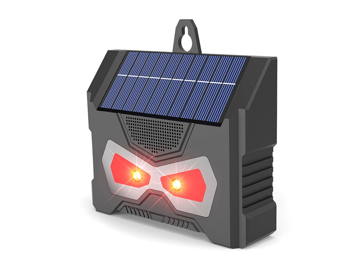 Dispositivo Solar Repelente de Animais para Jardim Preto