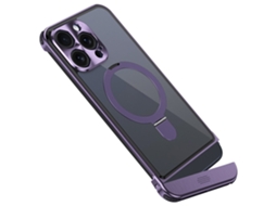 Suporte Casa Para Iphone 14 Pro Max Magnética Roxo