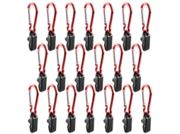 Agarradores de Toldo com Carabina para Camping 20pcs
