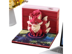 Calendário 3d 2026 – De Mesa Artesanal Em Papel, Com Folhas