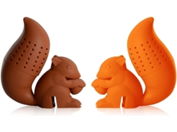 Infusor De Chá, Infusor De Chá Silicone Comestível(conjunto De 2 Unidades Com Formato Esquilo)