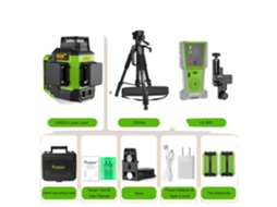 Nível Laser Huepar, Projeção De 12 Linhas, Bateria De 5200mah,set 3 Foto Principal Oem
