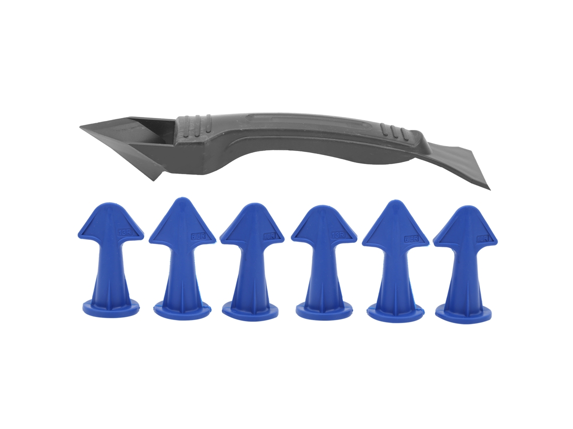 Conjunto De 7 Ferramentas Laxiscreed Para Aplicar E Remover Silicone E Massa De Vedar Com Precisão