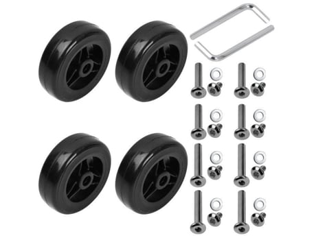 Rodas universais para malas 50 x 19 mm, Roda universal para malas, Carrinho de reposição, Carrinho de bebê, Roda para reboque Kioiner