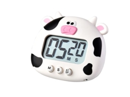 Timer de cozinha LINJOU, vaca, multifuncional, decorativo