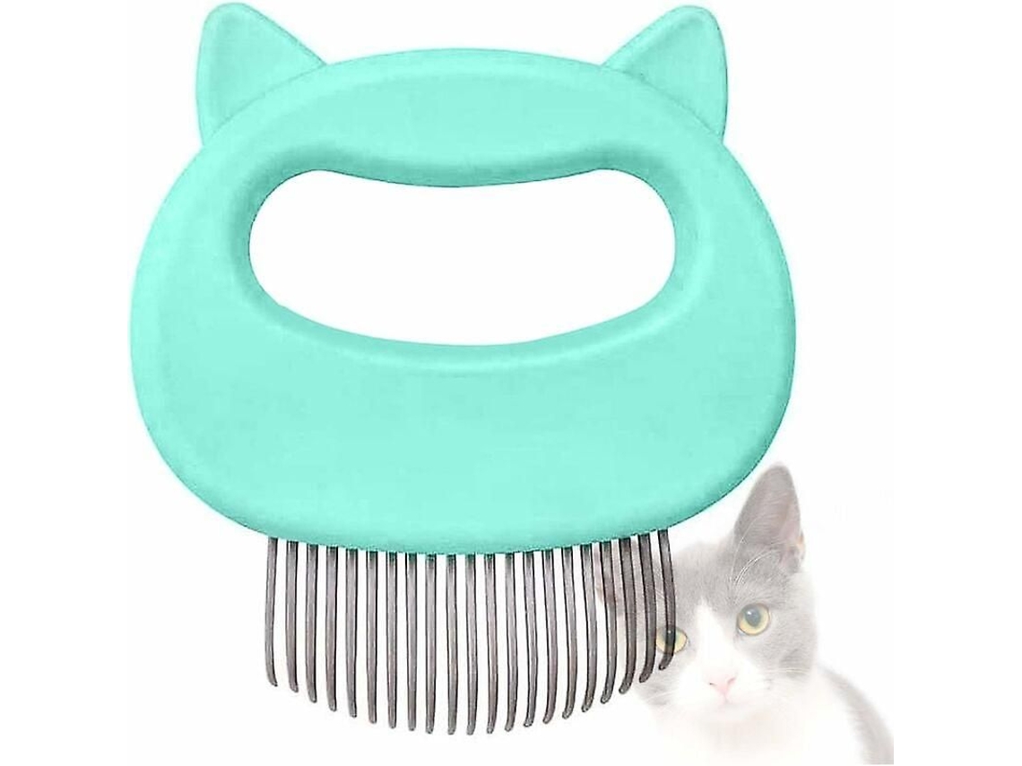 Pente E Escova De Massagem Para Gatos E Cães, Cor Verde-sdcy
