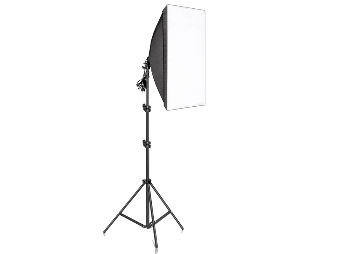 Kit De Softbox Para Fotografia, Suporte De Luz Ajustável, Iluminação Uniforme, Sem Lâmpada