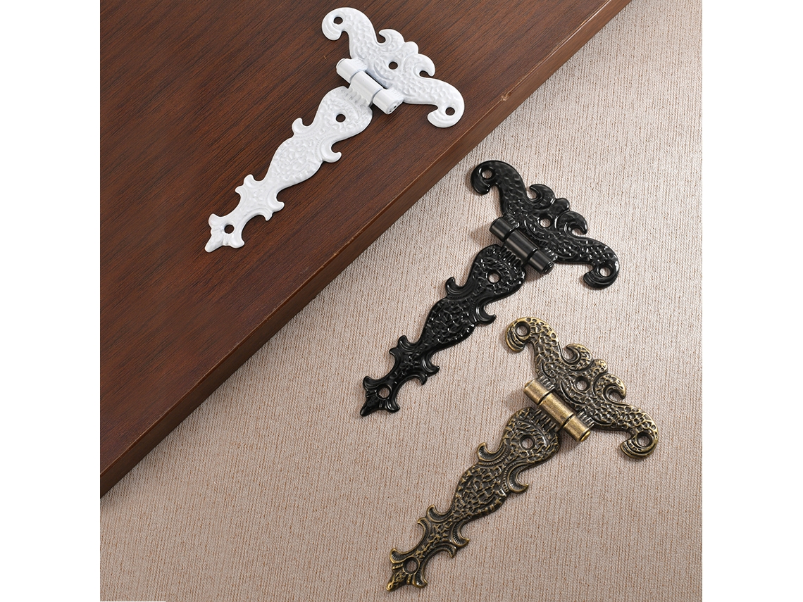 Dobradiças Antigas Em Bronze, Estilo Retrô, Em Formato De T, Para Móveis, Com Parafusos Decorativos Para Portas