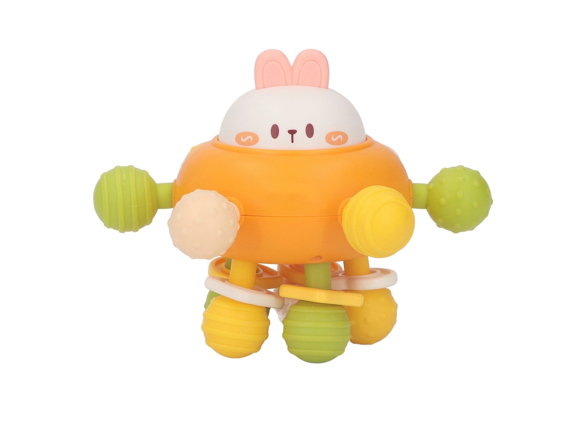 Primerox brinquedo de Dentição Sensorial para Bebê com Sininho e Texturas Vibrantes