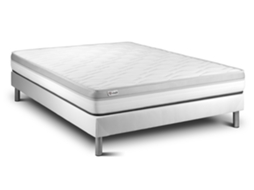 Conjunto Vital Relax 150 X 200 Cm Somier Kit Branco