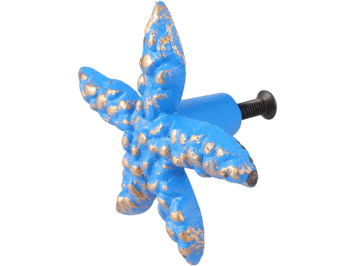 Puxador De Gaveta Com Tema Oceânico, Decoração Náutica, Puxador De Porta Armário Com Furo Único Para Quarto Bebê, Azul