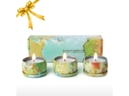 Velas Perfumadas Cera Soja Natural 3unidades Presente Decorativo