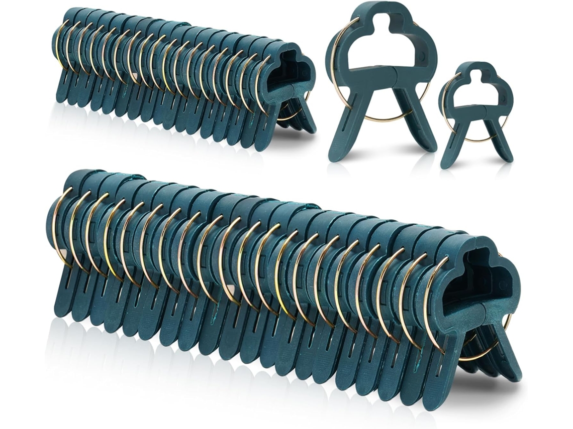 60 Grampos ajustáveis AQUAFORGE para suporte de plantas, caules e trepadeiras