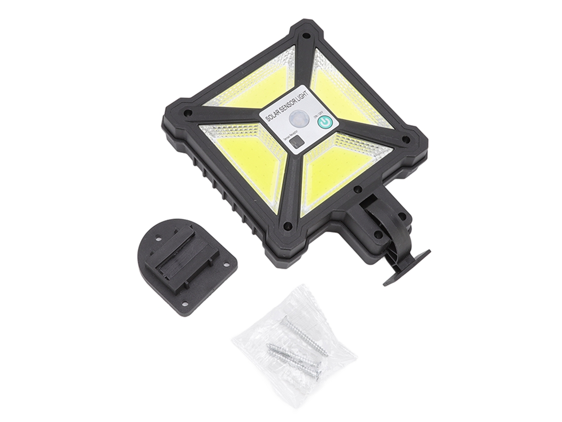Lâmpada Solar de Rua 4 Cob Sensor Movimento IP65 | S/MARCA