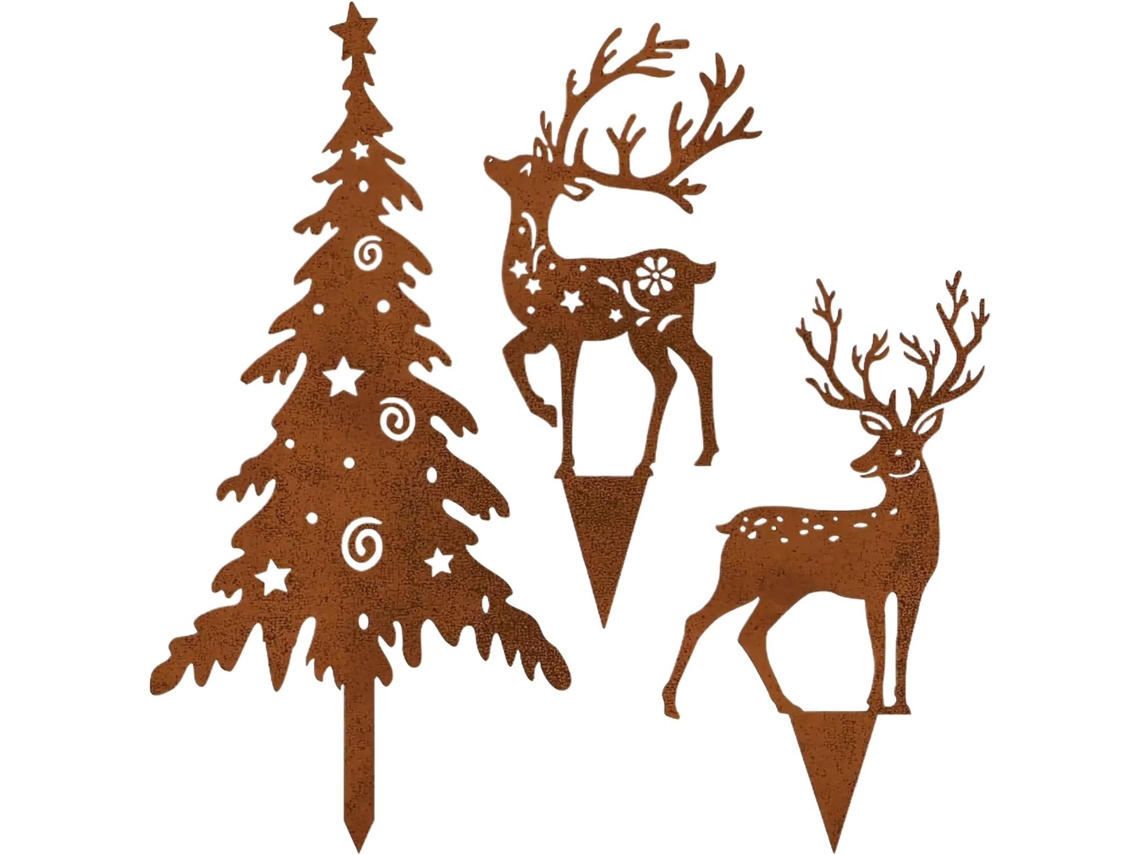 Decorações de Natal para Exterior Placa Externa Às Intempéries, Decorações Natalinas para Quintal, Jardim, Gramado, CHABERLU