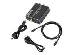 Conversor de áudio digital para analógico (DAC) de 192 kHz, cabo analógico estéreo RCA óptico/coaxial E/D de 97 cm. Slowmoose