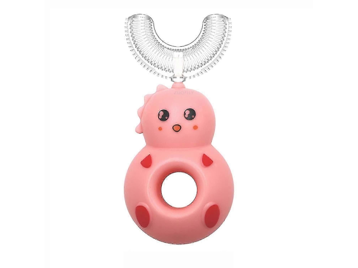 Escova de Dentes Infantil em Formato U, Manual Silicone para Treinamento, Limpeza Completa 3 60° GOKOCO