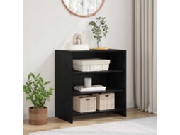 Vidaxl Buffet Preto 70 X 41 X 75 Cm Madeira Processada