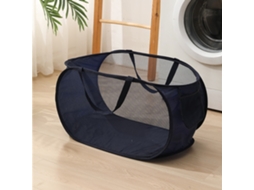 Cesto de roupa, com tampa, rodinhas, dobrável, para cantos, cinza 39x19x57cm BRILVIBERA