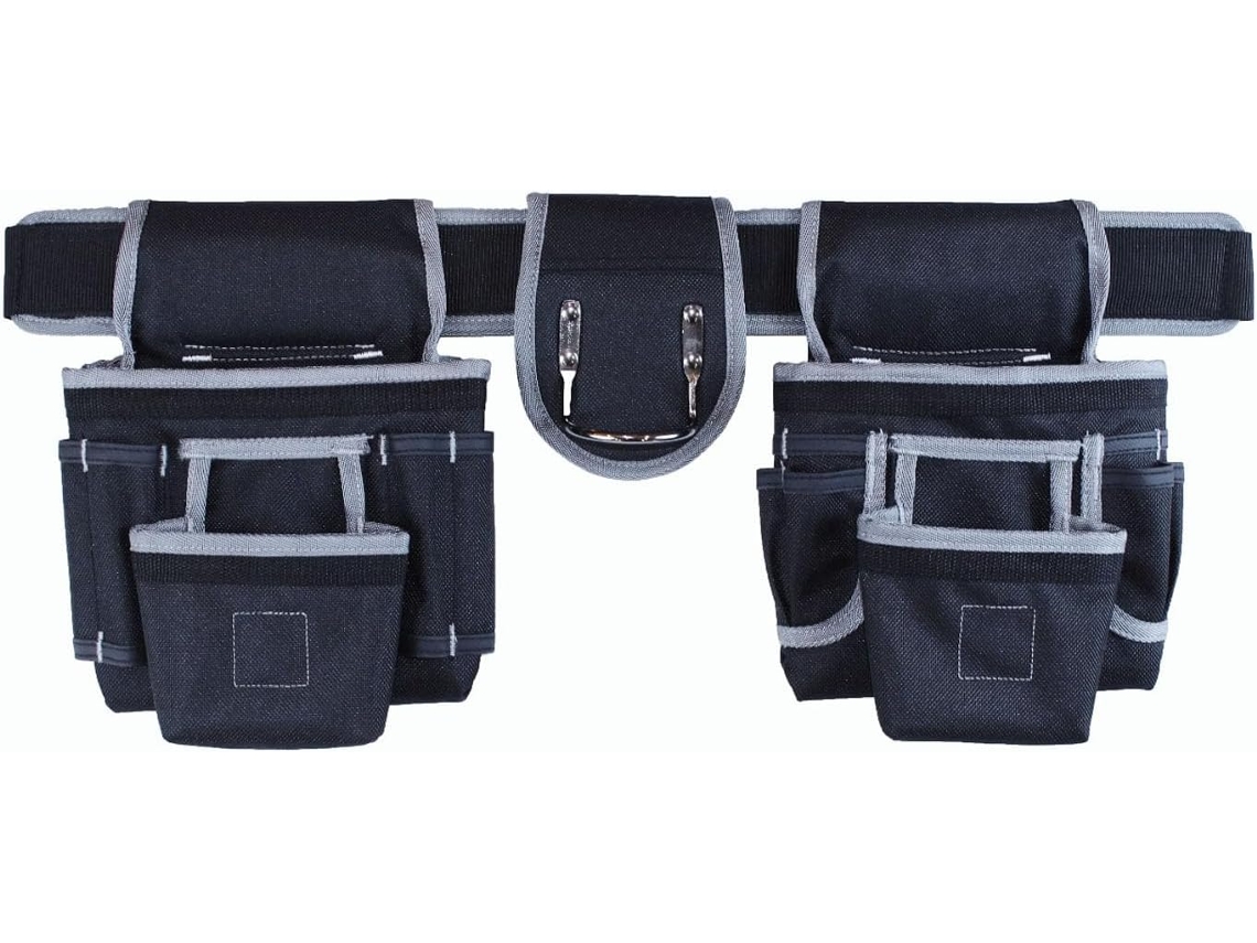 Bolsa de cintura organizadora com vários compartimentos, tecido impermeável 600D para entusiastas de esportes.