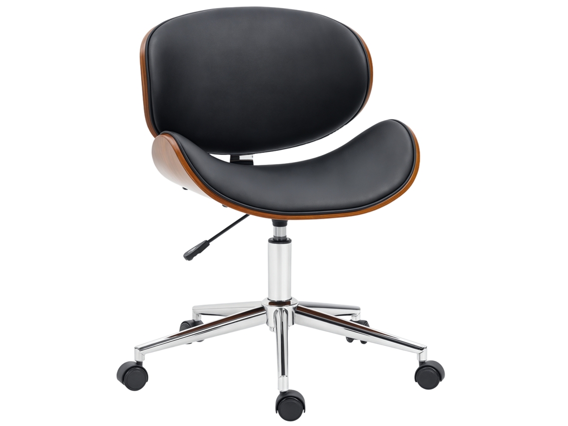 Cadeira de Escritório ergonômica, com apoio para os pés e braços, altura ajustável, 59x58x103/123cm, preta ZENCORE SERVICES
