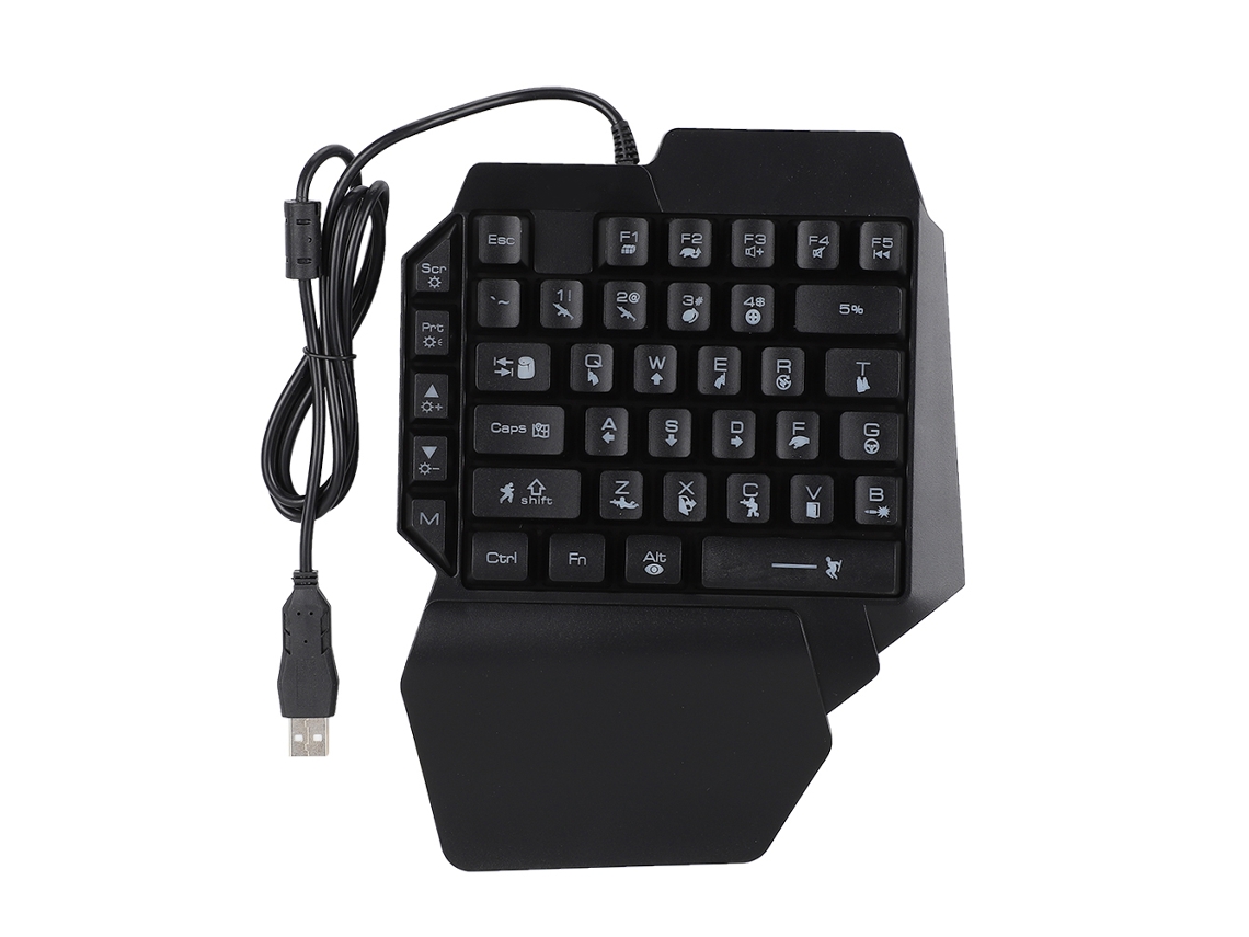 Teclado Gaming Unimanual LAXISCREED Iluminado
